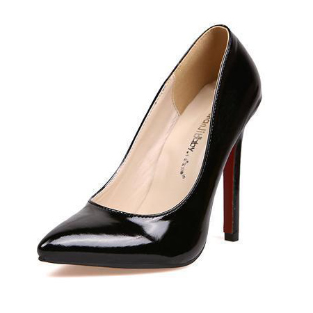 black heels closed