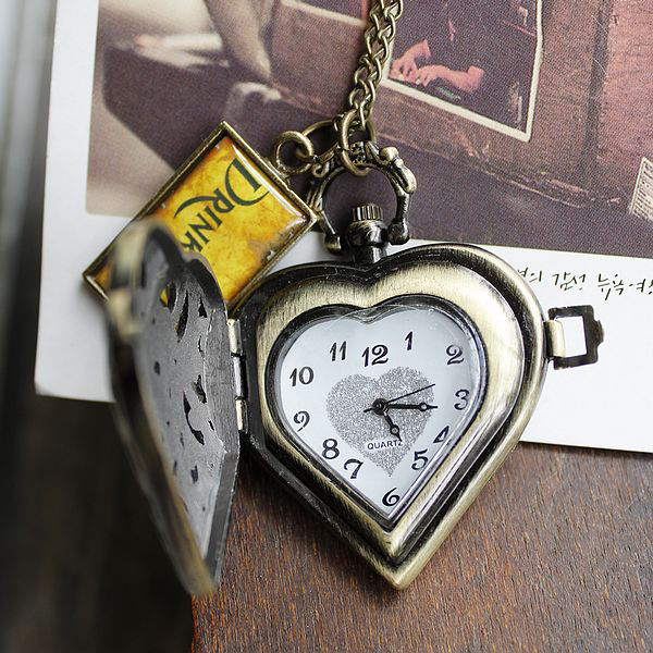 Luxury Vintage Hollow Heart Pattern Pocket Watch_Watch_Cheap Clothes ...