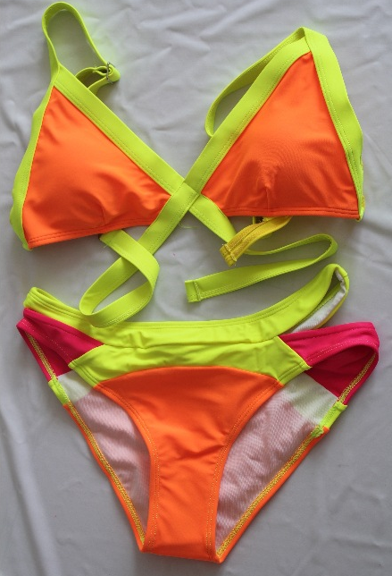 Vitoria's Sexy Woman Secret Patchwork Yellow Bikinis_Bikinis_Swimwear ...